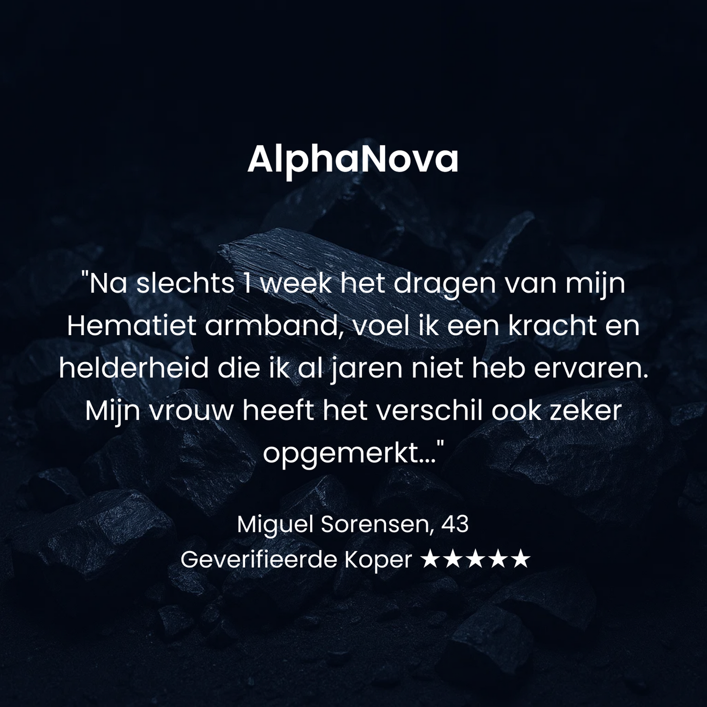 AlphaNova Hematiet Armband