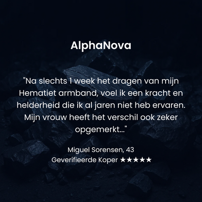 AlphaNova Hematiet Armband